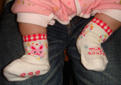 赤ちゃんの靴下